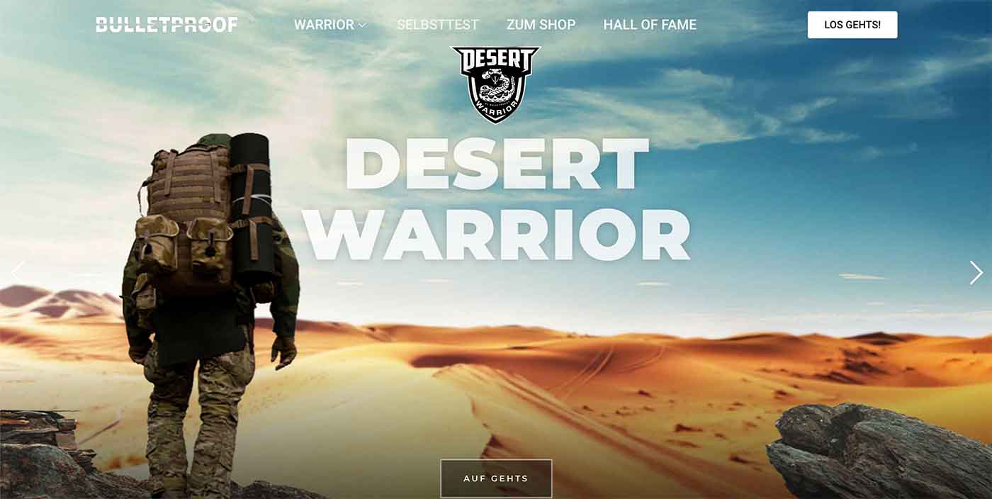 Die Eliteausbildung zum DesertWarrior Bulletproof